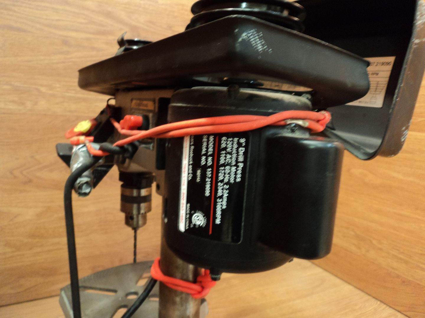 Craftsman 9 inch Drill Press Induction Motor 137 21909 Metal Plastic